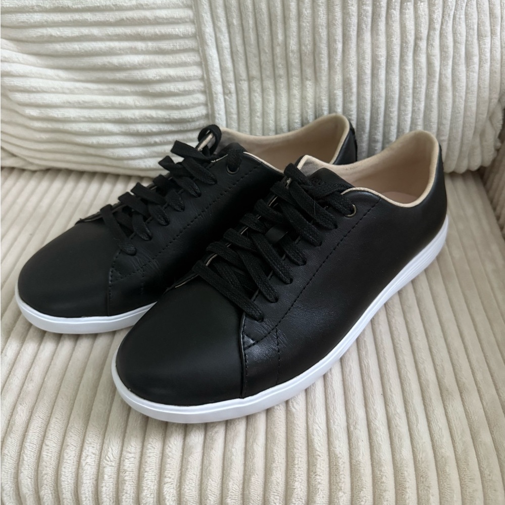 Cole Haan Women’s Black Leather Sneakers